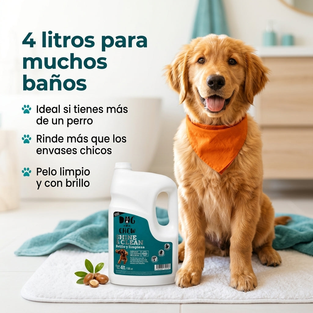 Shampoo para Perro Shine & Clean, Brillo y Limpieza