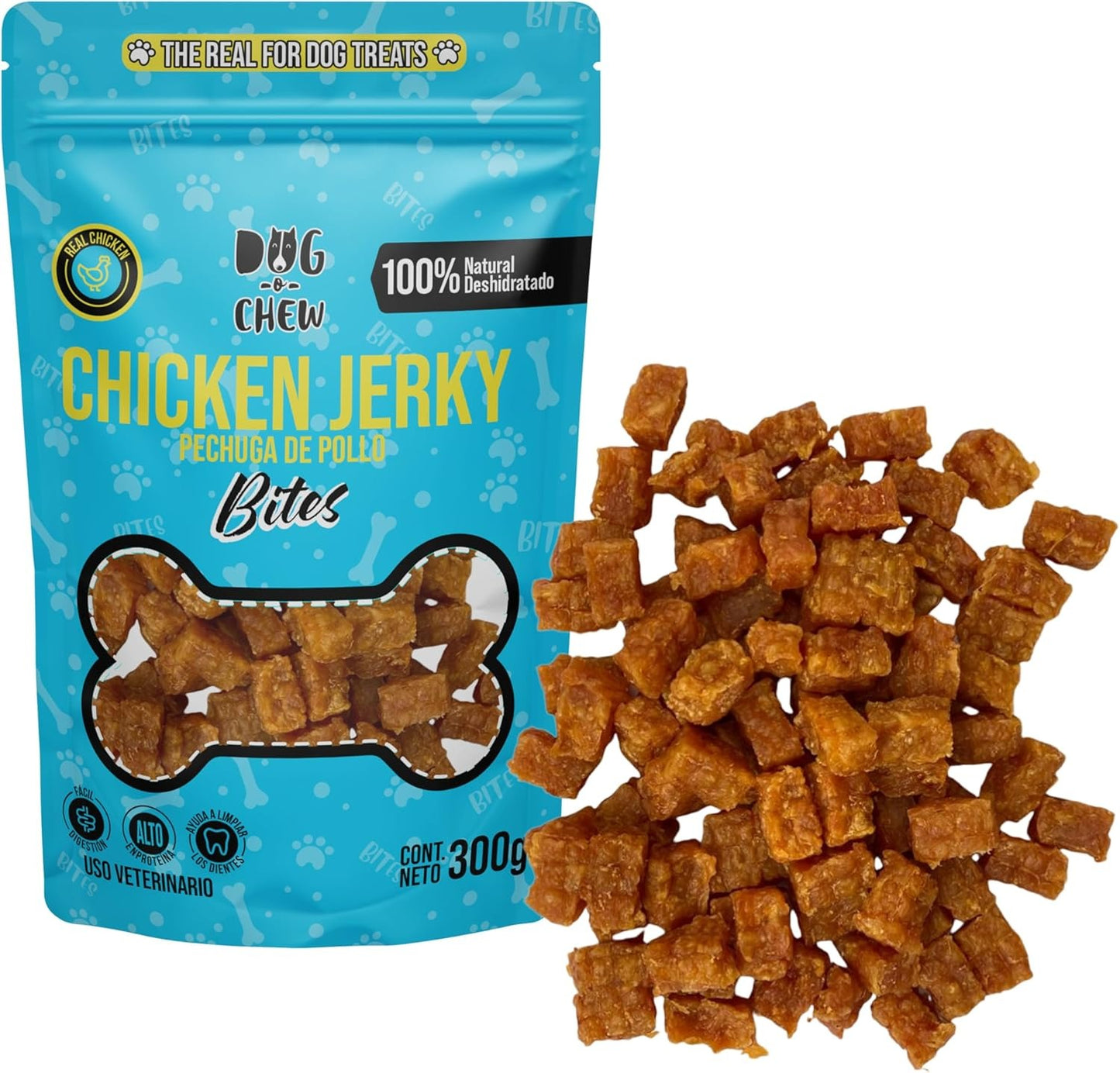 Kit Chicken Jerky + Chicken Jerky Bites. 300gr c/u.
