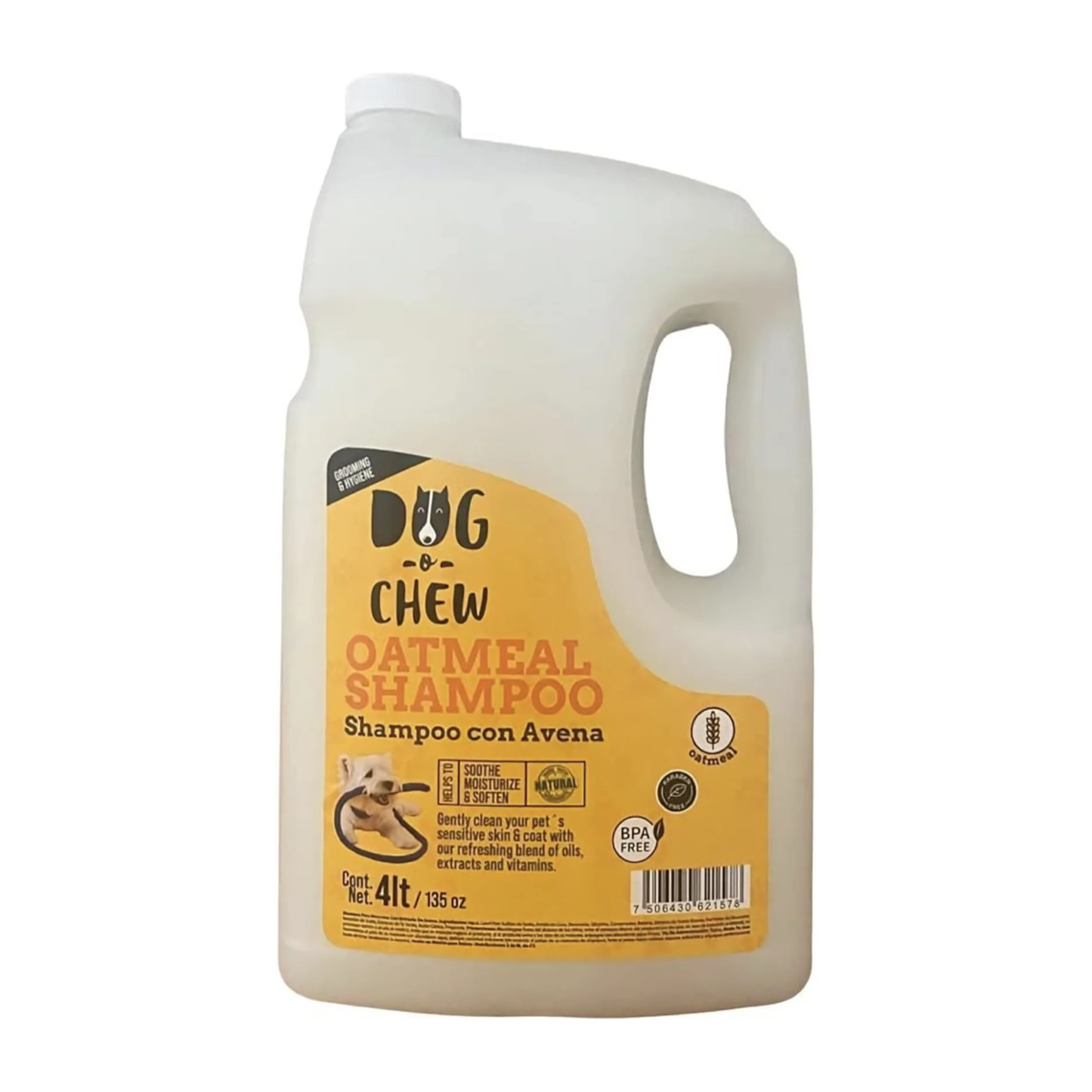Shampoo para Perro. Versión Avena. 4 Litros.