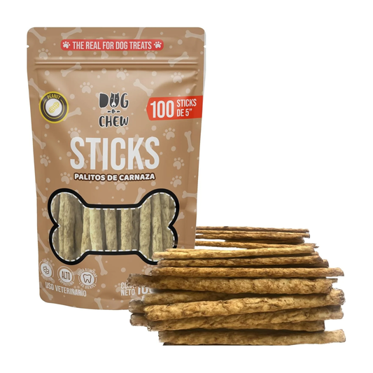 Sticks Cacahuate. Palitos de Res. Versión: Cacahuate. 100 pz.