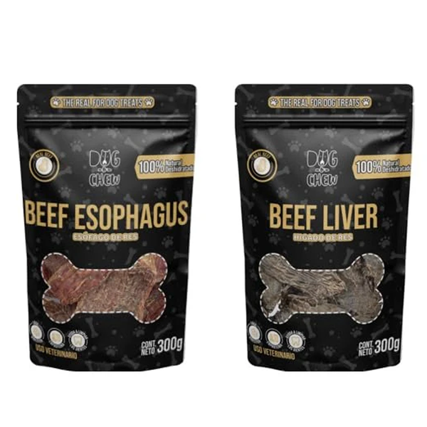 Kit Esófago Deshidratado + Higado Deshidratado. 300 gr. c/u.