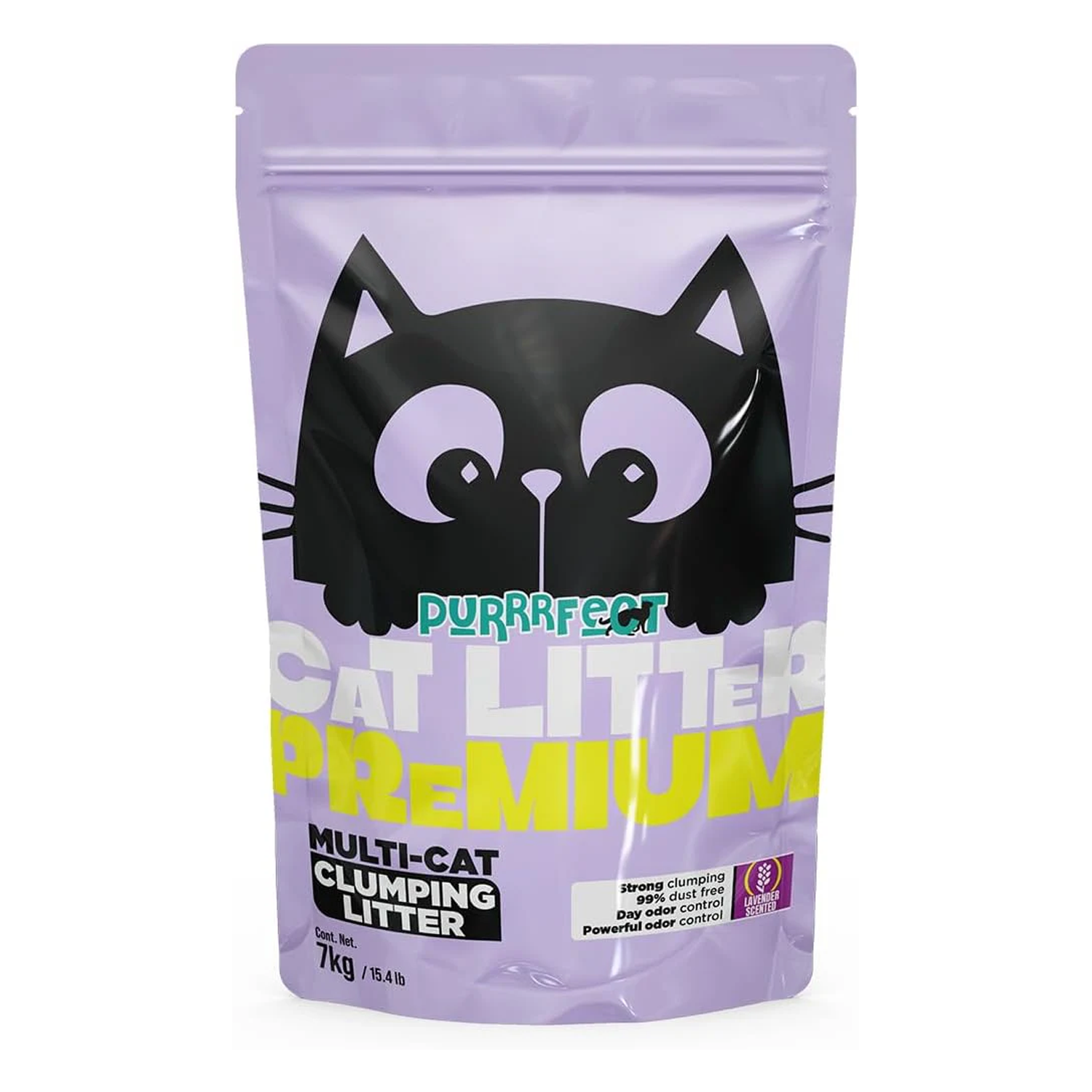 PURRRFECT CAT LITTER. Aroma Lavanda. 7 Kg