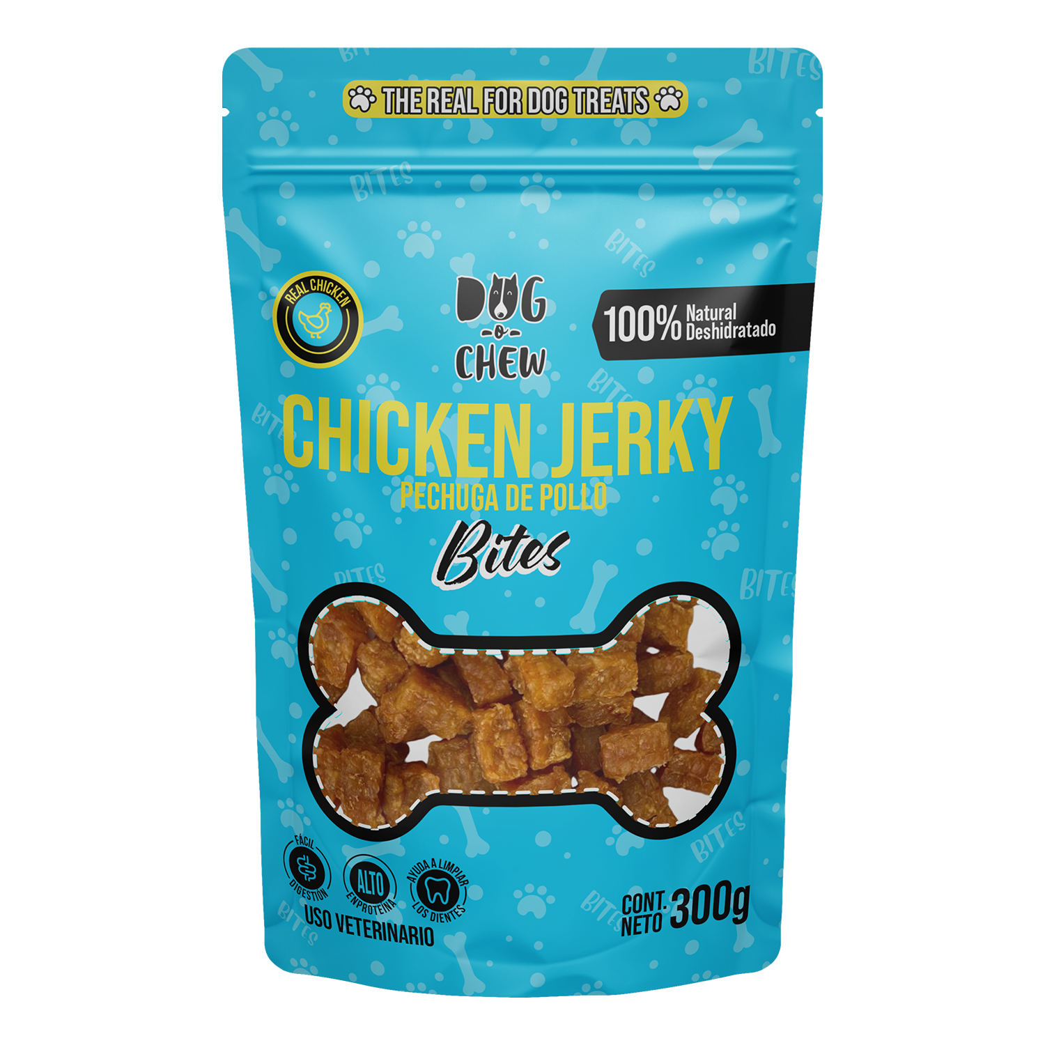 Chicken Jerky Bites. 300 gr.