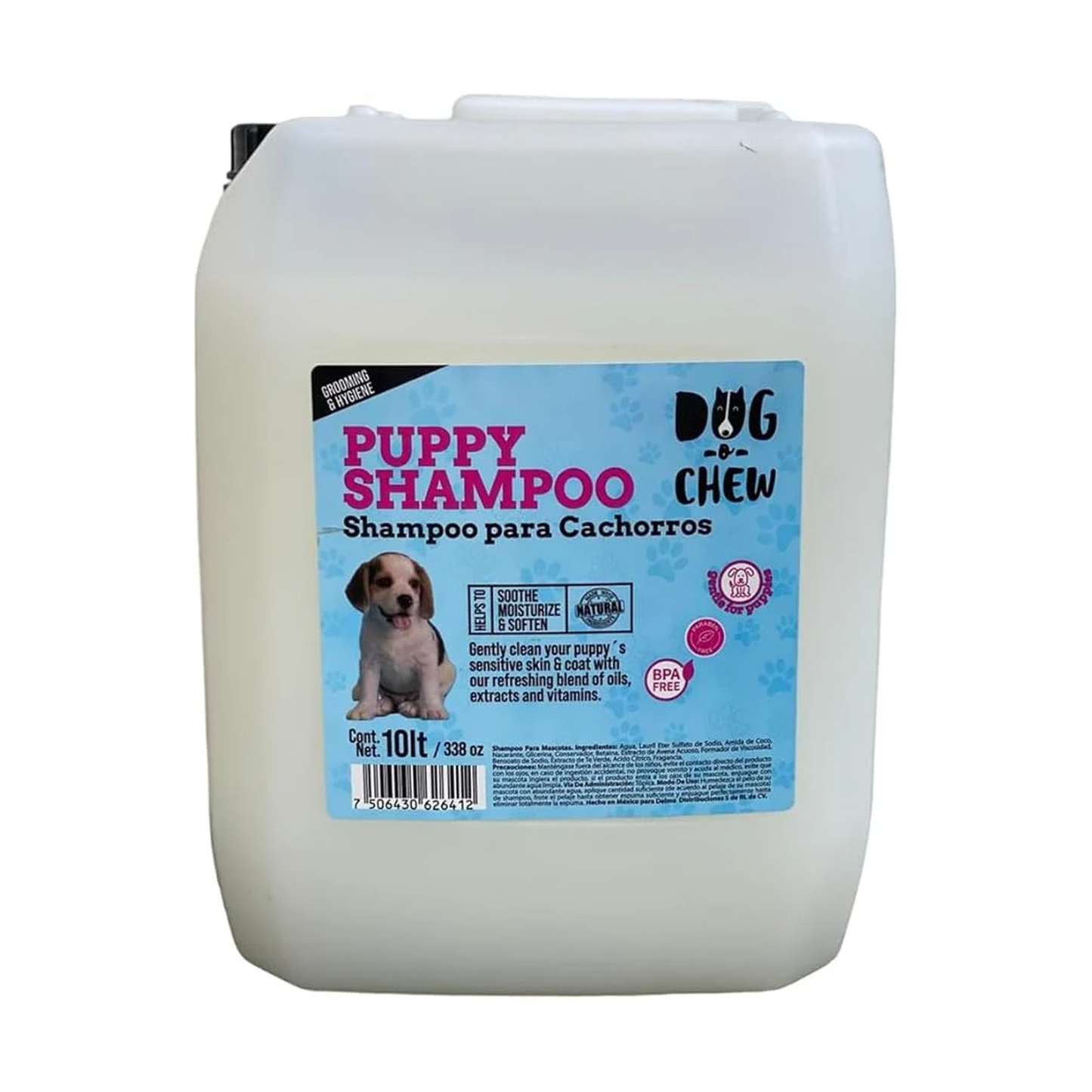 Shampoo para Perro. Versión Puppy (Cachorro). 10 Litros.