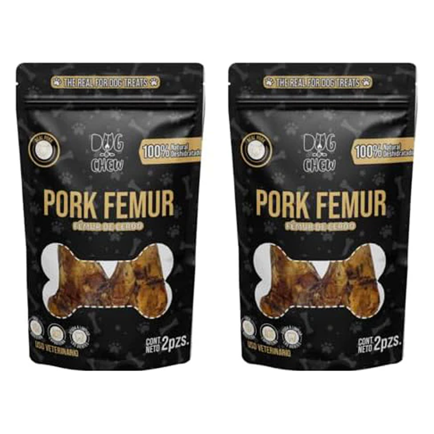 Pork Femur. 2 Piezas.