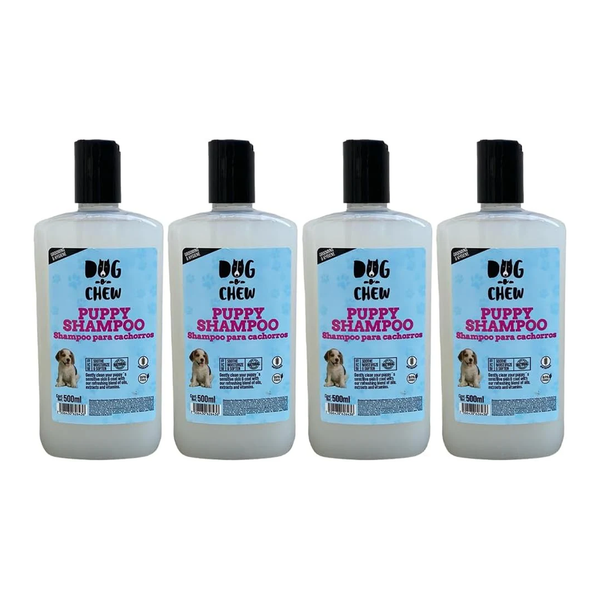 Kit Shampoo para Perro. Versión Puppy (cachorros). 4 Botellas de 500 ml.
