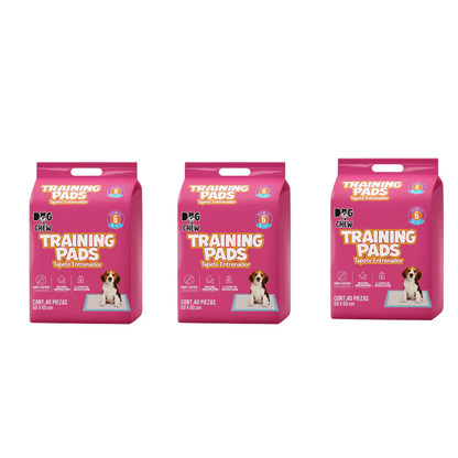 3 pack Tapete Entrenador. Grande. 60 x 60 cm.