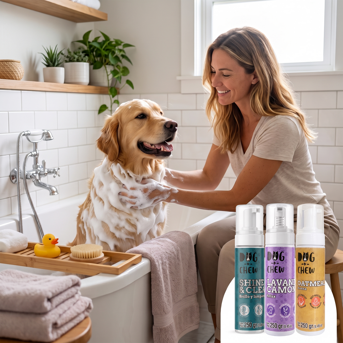 Shampoo en Seco Brillo y Fortaleza