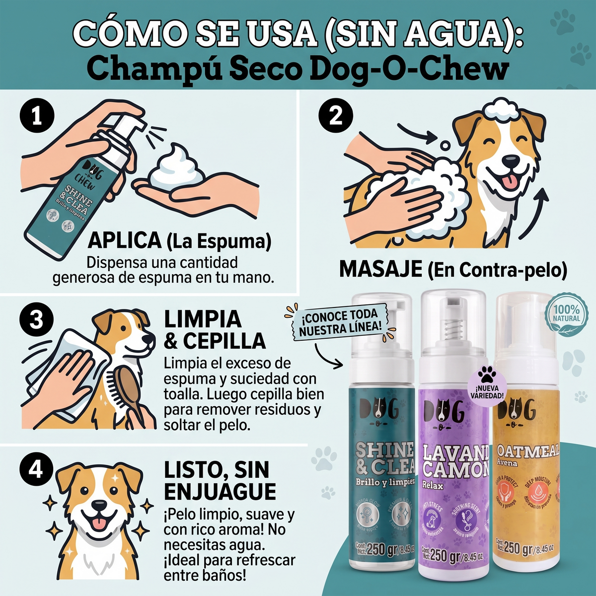 Shampoo en Seco Lavanda y Camomila (3 Pack)