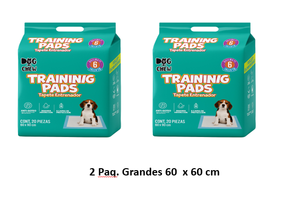 2 pack Tapete Entrenador. Extra Grande. 60 x 90 cm.