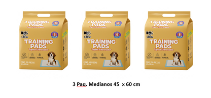 3 pack Tapete Entrenador. Mediano. 45 x 60 cm.