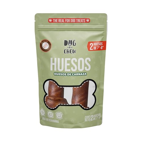 DOG-O-CHEW | Premios para Perro 100% Naturales | Dog Treats | Carnazas para Perro | Hueso de Carnaza | 2 Huesos por Paquete | Sabor Res | 7