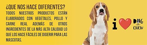 DOG-O-CHEW | Premios para Perro | Carnazas | Fémur de Cerdo Deshidratado | 2 Huesos por Paquete | 100% Naturales