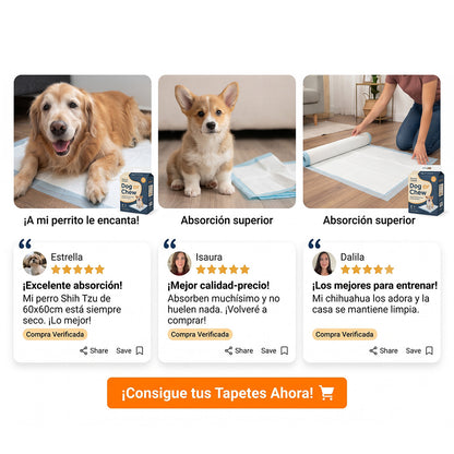2 pack Tapete Entrenador. Extra Grande. 60 x 90 cm.