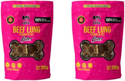 DOG-O-CHEW | Premios para Perro Deshidratados| Carnaza para Perro Dehidratada| Premios para Perro 100% Naturales | Snacks para Perro| 100% Naturales | (600 Gramos, Pulmón Bites)