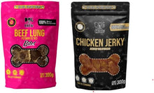 DOG-O-CHEW | Premios para Perro Deshidratados| Carnaza para Perro Dehidratada| Premios para Perro 100% Naturales | Snacks para Perro| 100% Naturales | (600 Gramos, Pulmón + Chicken Jerky)
