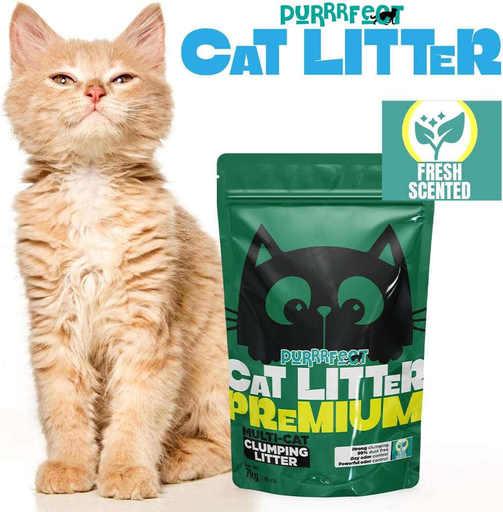 PURRRFECT CAT LITTER. Aroma Fresh/Herbal. 7 kg