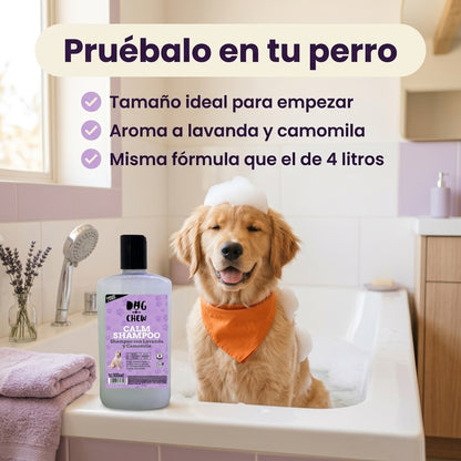 Shampoo para Perro. Versión Calm (Lavanda + Camomila). 500 ml.
