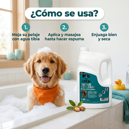 Shampoo para Perro Shine & Clean, Brillo y Limpieza