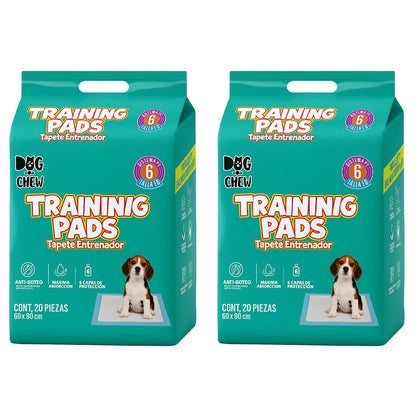 2 pack Tapete Entrenador. Extra Grande. 60 x 90 cm.