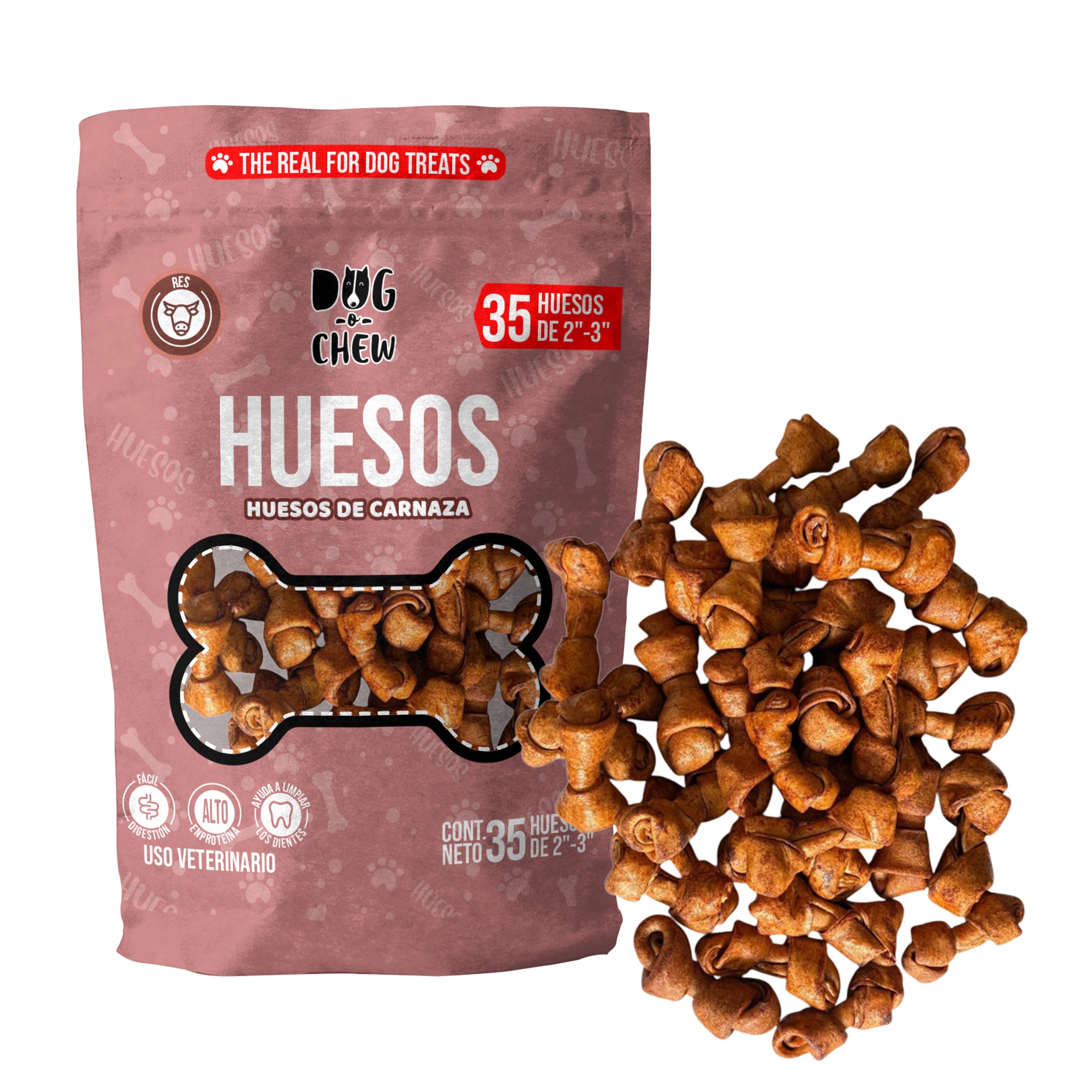 Huesos. Tamaño 2"-3". Versión Res. 35 pz.