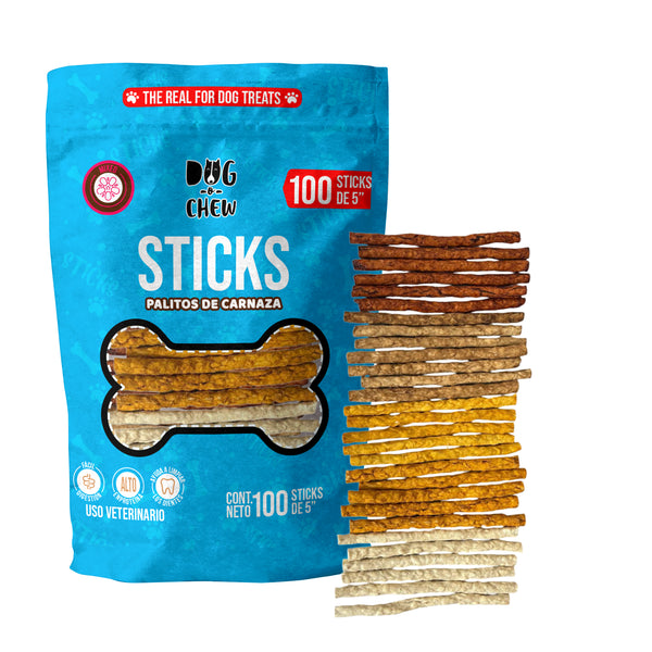 Sticks Mixtos. Palitos de Res Mixtos. 100 pz.