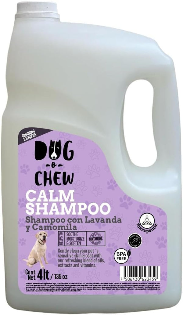 Shampoo para Perro. Versión Calm (lavanda + camomila). 4 litros.