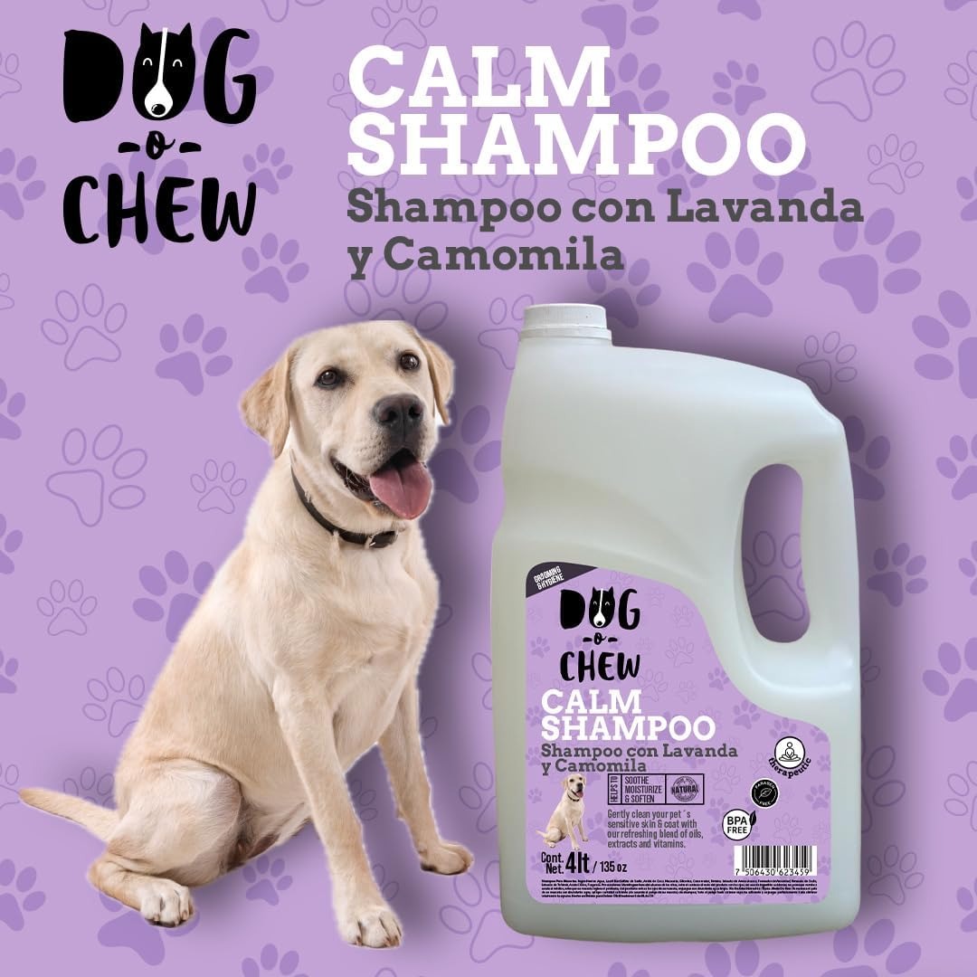 Shampoo para Perro. Versión Calm (lavanda + camomila). 4 litros.