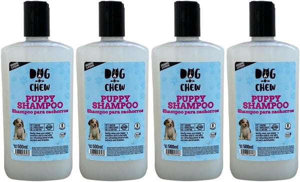 Kit Shampoo para Perro. Versión Puppy (cachorros). 4 Botellas de 500 ml.
