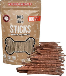 DOG-O-CHEW | Carnaza para Perro | Premios para Perro | Perro | Palitos de Carnaza | Sticks para Perro | Sabor Res| Premio para Perrp|100% Natural | NO Almidones| Carnazas para Perro|