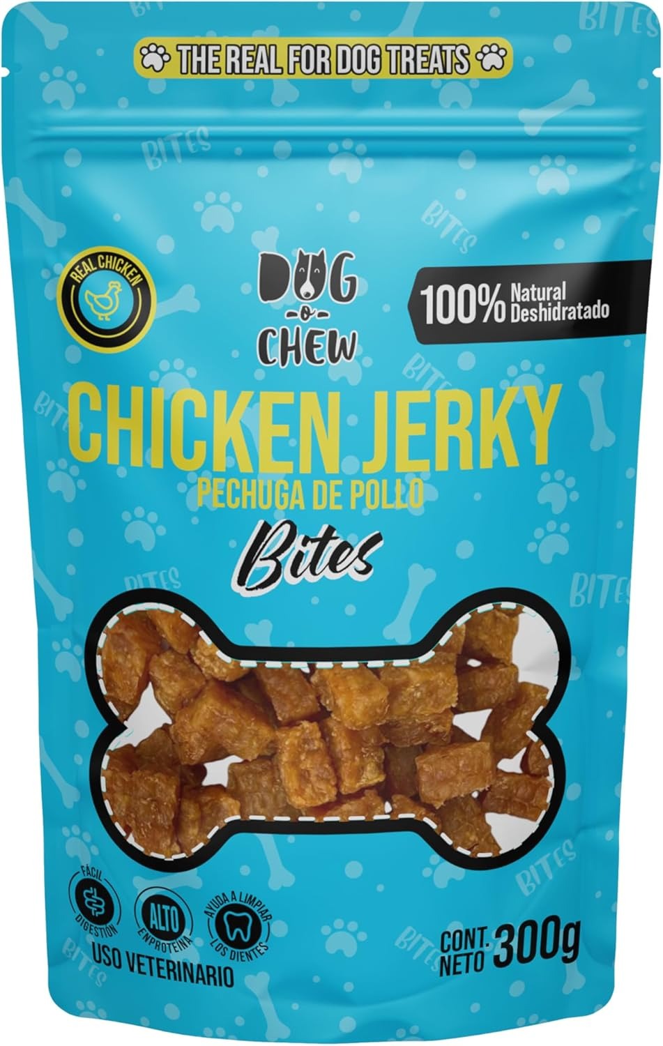 Chicken Jerky Bites. 300 gr.