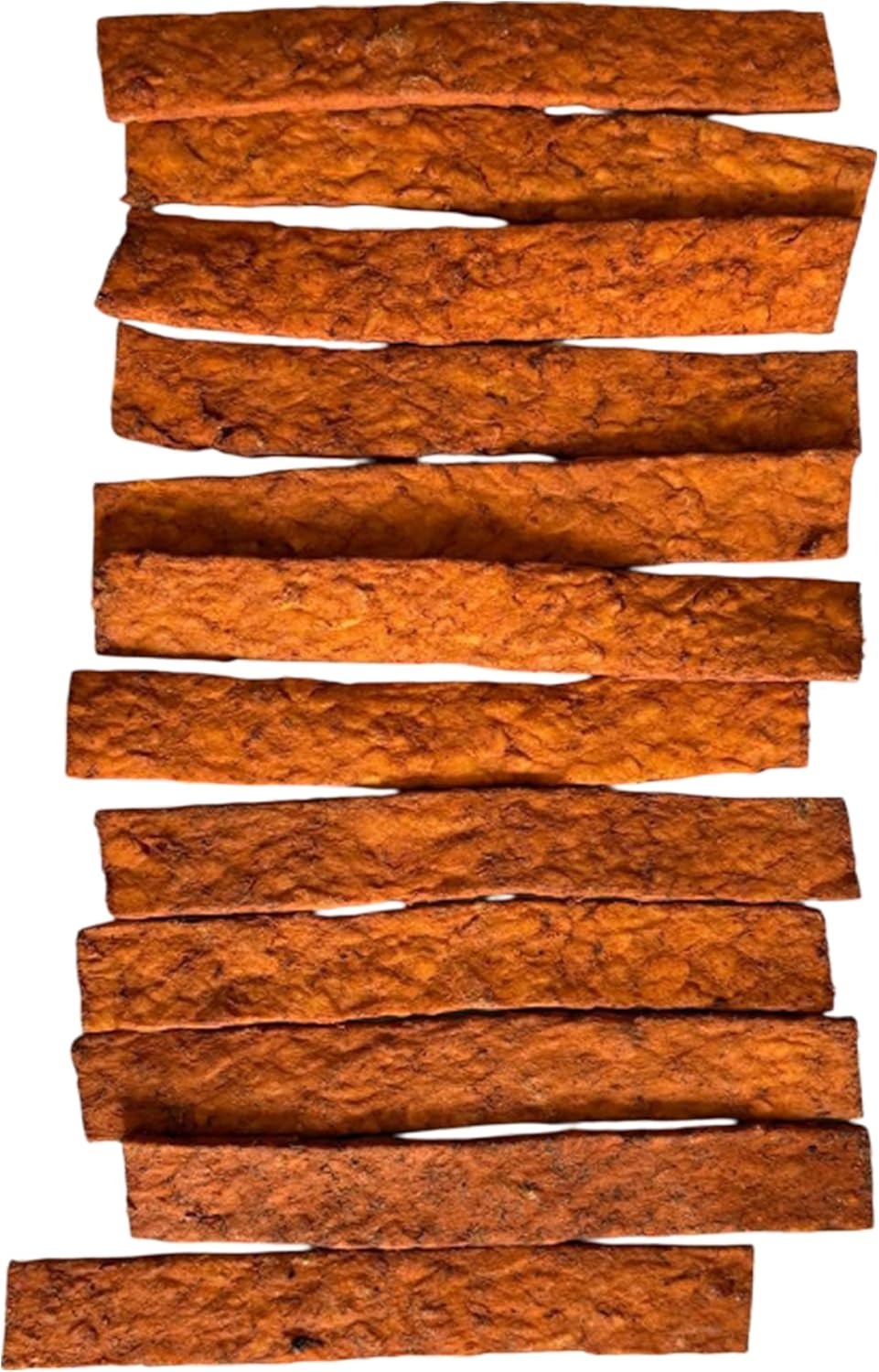 Flat Flex Sticks. Palitos de Res Planos. Versión Tocino. 40 pz.