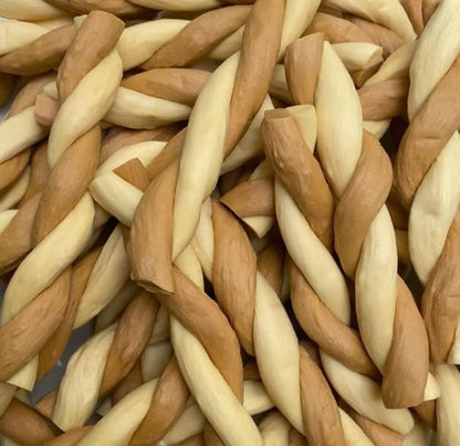 DOG-O-CHEW, Trenza Flexible 5" para Perro | 100% Natural | Premios y Carnaza Flexible | Premio para Masticar