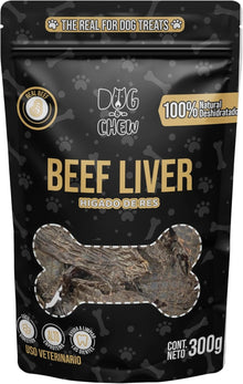 DOG-O-CHEW | Premios para Perro | Dog Treats | Premios Perro | Carnazas para Perro | Beef Liver Jerky | Higado de Res Deshidratado | 300 Gramos x Paquete |Premios para Perro 100% Naturales |