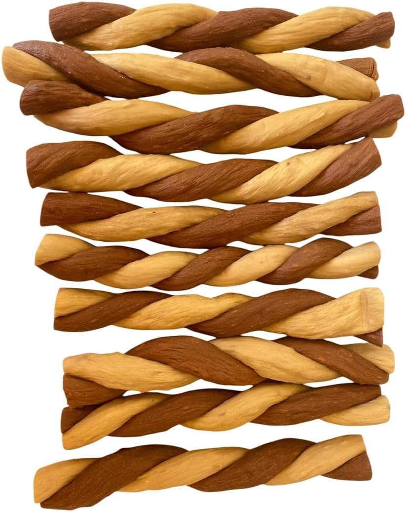 DOG-O-CHEW, Carnaza para Perro Flexible |Trenza Flexible 5" | 100% Natural | Premios para Perro Flexible | Alto en Proteina| Alto en Colágeno |