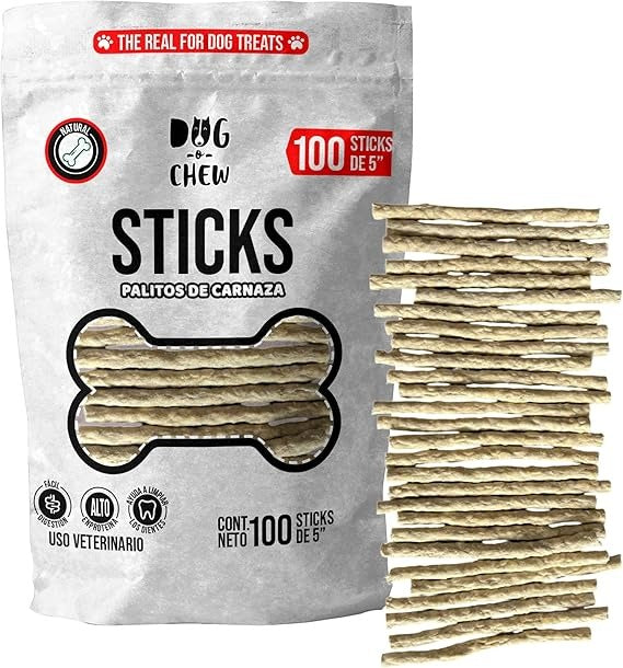 Sticks Naturales. Palitos de Res. Versión Natural. 100 pz.