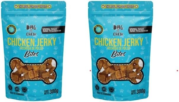 Kit Chicken Jerky Bites. 2 Bolsas de 300 gr. c/u.