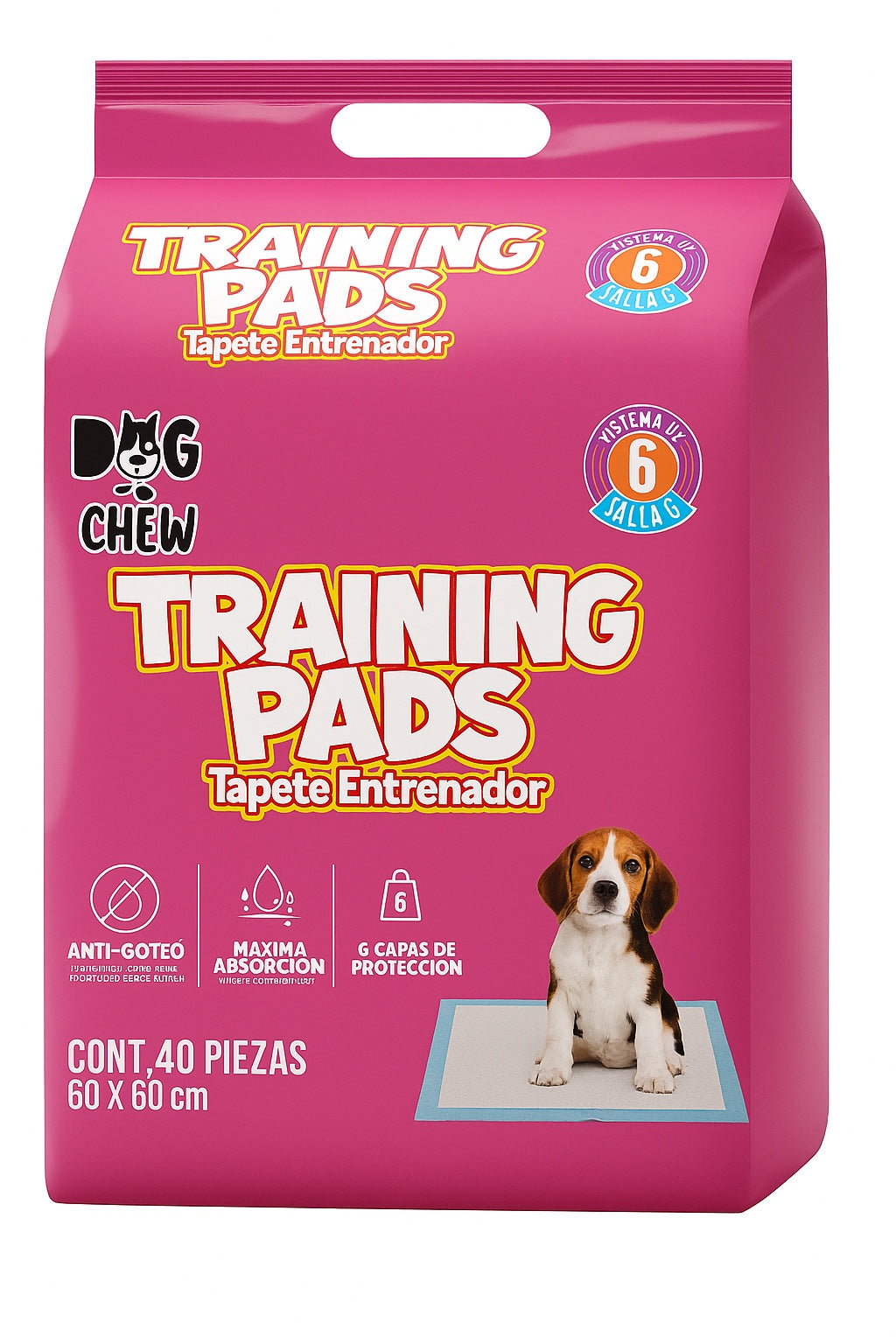 3 pack Tapete Entrenador. Grande. 60 x 60 cm.