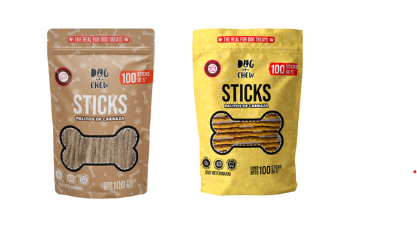 Kit Sticks Res + Sticks Queso. 2 Paq de 100 pz c/u.